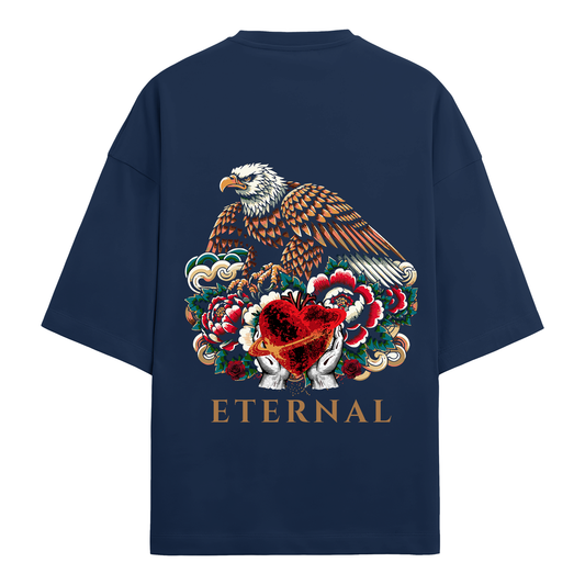 HEART OF REBELS OVERSIZED TERRY TEE - Rizz Drip